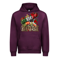 Mauve Wine Mexican Mom Urban Hoodie - NancyCooperArtShop