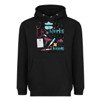 Black she works willingly with her hands Heavyweight Hoodie - MaliasSmallBusiness