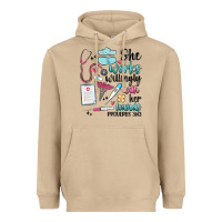 Mushroom she works willingly with her hands Heavyweight Hoodie - MaliasSmallBusiness