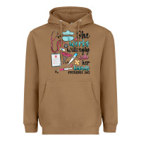 Toasted Coconut she works willingly with her hands Heavyweight Hoodie - MaliasSmallBusiness