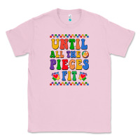Bubblegum Pink Until all the pieces fit Classic Tee - CowhideDigitalArt