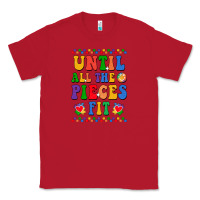 Red Until all the pieces fit Classic Tee - CowhideDigitalArt