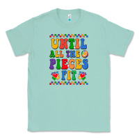 Seafoam Until all the pieces fit Classic Tee - CowhideDigitalArt