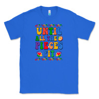 True Royal Until all the pieces fit Classic Tee - CowhideDigitalArt