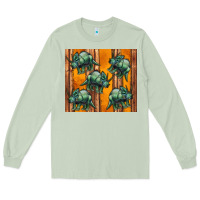 Matcha dinosaur triceratops Long Sleeve Tee - Artiststas