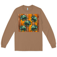 Toasted Coconut dinosaur triceratops Long Sleeve Tee - Artiststas