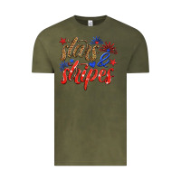 Vintage Olive stars and stripes Vintage Tee - HRA Design Shop