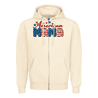 Sandshell American Mama Zipper Hoodie - LillyAllenDesigns