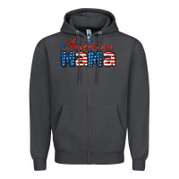 Smoke American Mama Zipper Hoodie - LillyAllenDesigns