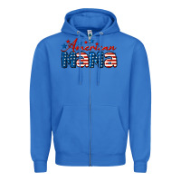 True Royal American Mama Zipper Hoodie - LillyAllenDesigns