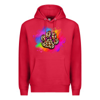 Cardinal pride dog paw Premium Hoodie - Artiststas