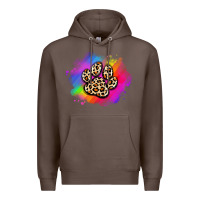 Coffee pride dog paw Premium Hoodie - Artiststas