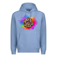 Colony Blue pride dog paw Premium Hoodie - Artiststas