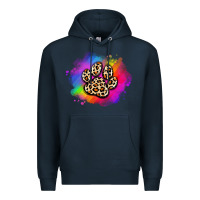 Navy pride dog paw Premium Hoodie - Artiststas