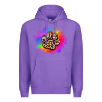 Purple pride dog paw Premium Hoodie - Artiststas