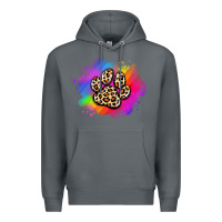 Rock pride dog paw Premium Hoodie - Artiststas