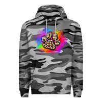 Slate Camo pride dog paw Premium Hoodie - Artiststas
