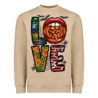 Mushroom Love Halloween Lips Heavyweight Sweatshirt - CowhideDigitalArt
