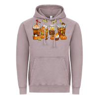Vintage Zinc Fall Coffee Cups Vintage Hoodie - texasbilliewilder