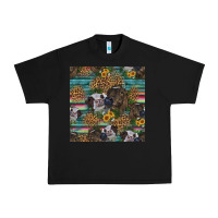 Black western two cute heifers seamless pattern Urban Heavy Tee - HRA Design Shop