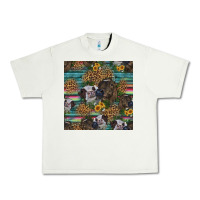 Pistachio western two cute heifers seamless pattern Urban Heavy Tee - HRA Design Shop