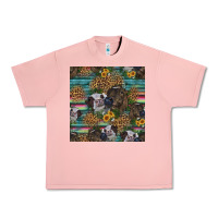Salmon western two cute heifers seamless pattern Urban Heavy Tee - HRA Design Shop