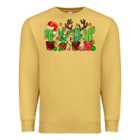 Antique Gold christmas cactus Premium Sweatshirt - MaliasSmallBusiness