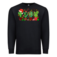 Black christmas cactus Premium Sweatshirt - MaliasSmallBusiness
