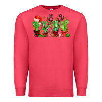 Cardinal christmas cactus Premium Sweatshirt - MaliasSmallBusiness