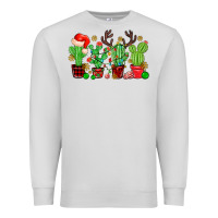 Dove Grey christmas cactus Premium Sweatshirt - MaliasSmallBusiness