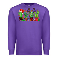 Purple christmas cactus Premium Sweatshirt - MaliasSmallBusiness