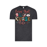 Vintage Black livin' that nurse life Vintage Tee - FaDigitalArtStudio