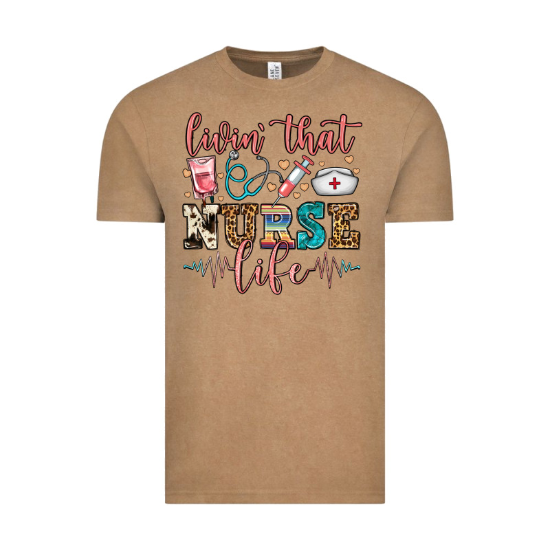 Livin' That Nurse Life Vintage Tee by FaDigitalArtStudio | Teevron