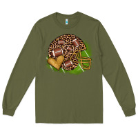 Army Green american football helmet Long Sleeve Tee - JahusDesignShop