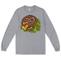 Heather Grey american football helmet Long Sleeve Tee - JahusDesignShop