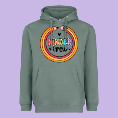 Kinder Crew Heavyweight Hoodie Designed By Maliassmallbusiness