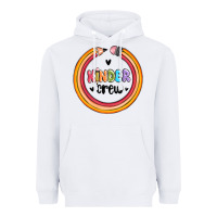 White kinder crew Heavyweight Hoodie - MaliasSmallBusiness