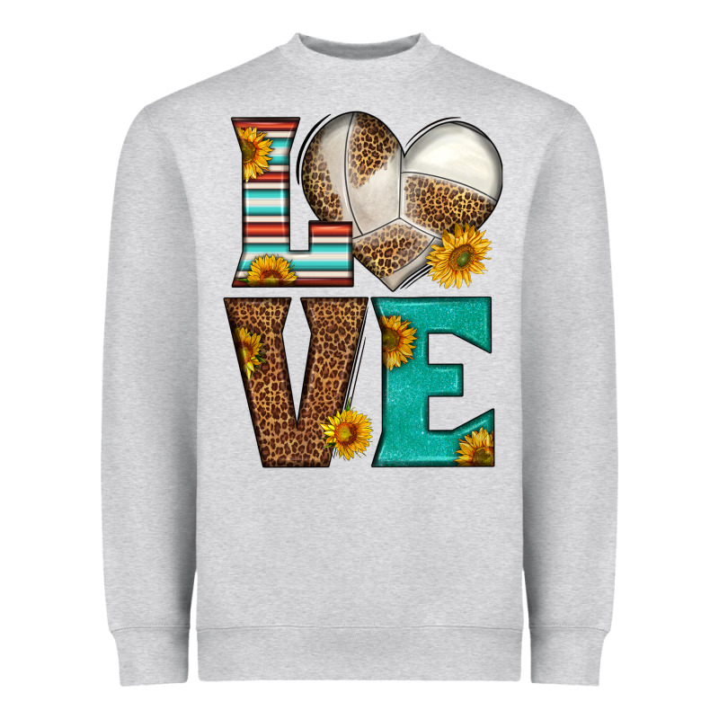 Western Volleyball Love Heavyweight Sweatshirt by HRA Design Shop | Teevron