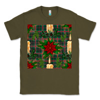 Army Green christmas candle and ornaments seamless pattern Classic Tee - BundleAndBundleShop