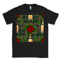 Black christmas candle and ornaments seamless pattern Classic Tee - BundleAndBundleShop
