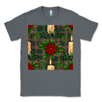 Charcoal Heather christmas candle and ornaments seamless pattern Classic Tee - BundleAndBundleShop