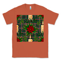 Copper christmas candle and ornaments seamless pattern Classic Tee - BundleAndBundleShop