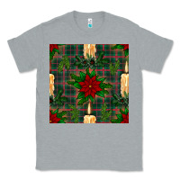 Heather Grey christmas candle and ornaments seamless pattern Classic Tee - BundleAndBundleShop