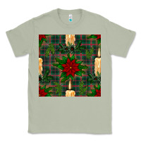 Matcha christmas candle and ornaments seamless pattern Classic Tee - BundleAndBundleShop