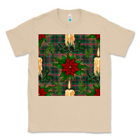 Mushroom christmas candle and ornaments seamless pattern Classic Tee - BundleAndBundleShop