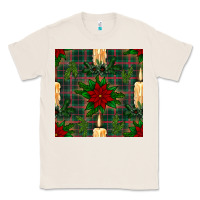 Natural christmas candle and ornaments seamless pattern Classic Tee - BundleAndBundleShop