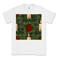 White christmas candle and ornaments seamless pattern Classic Tee - BundleAndBundleShop