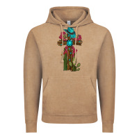 Vintage Coffee cross gemstone cactus roses cowboy hat Vintage Hoodie - RanaPortraitStore