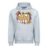 Heather Grey Dad Pride Urban Hoodie - NancyCooperArtShop