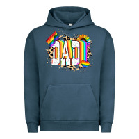 Pigment Midnight Navy Dad Pride Urban Hoodie - NancyCooperArtShop